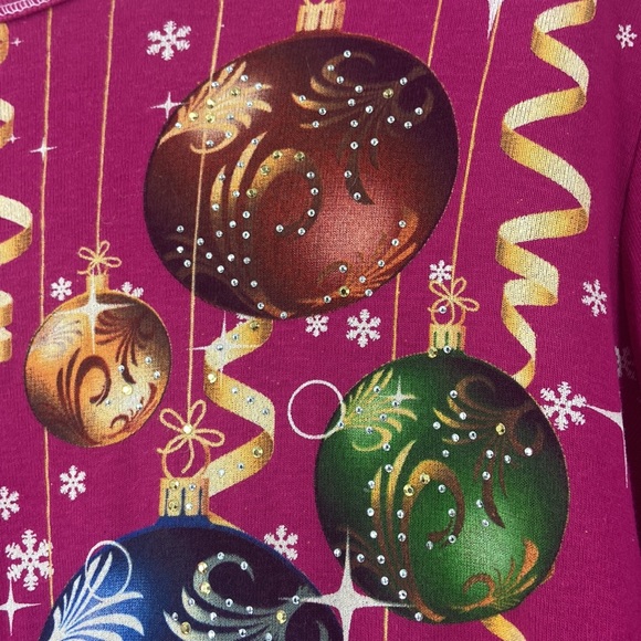 New directions red top holiday ornament detail cotton embellished extra large - Picture 8 of 14